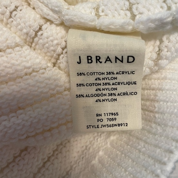 NWOT J Brand sleeveless sweater top with sheer stripes - Picture 7 of 7